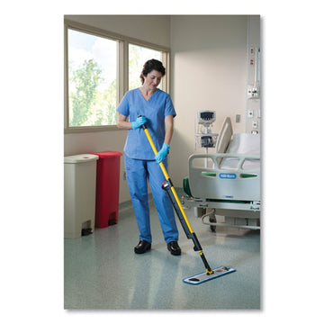 Rubbermaid® Commercial Microfiber Wet Room Pad, Split Nylon-polyester Blend, 18", Blue, 12-carton freeshipping - TVN Wholesale